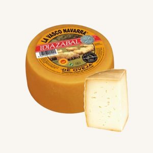 La Vasco Navarra Idiazabal DOP smoked matured sheep´s cheese, mini wheel 1.3 kg