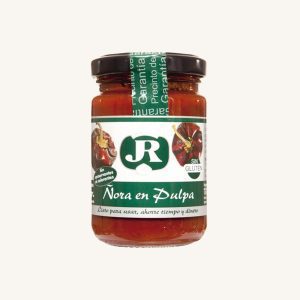 J.R. Suárez Ñora (nora) peppers in pulp (en pulpa), small jar 135 g