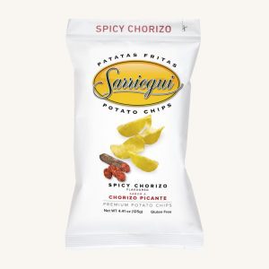 Sarriegui Spicy chorizo flavoured potato chips, from Basque country, bag 125g
