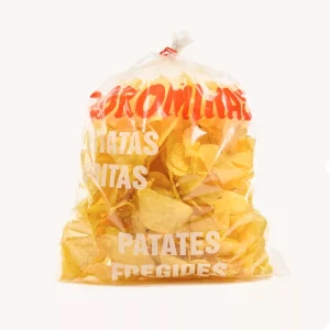 Corominas Artisan potato chips (patatas fritas), churrería style, from Barcelona, family:party extra large bag 500g